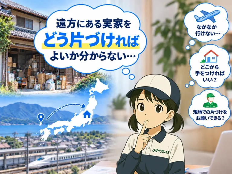 遠方にある実家をどう片づければよいか分からない